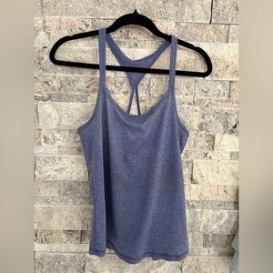 Avia Heathered Blue Activewear Top Size Small Yoga Tank Top